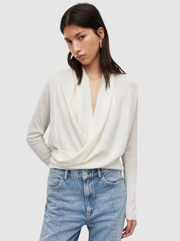 AllSaints Knit Cardigan 'WASSON PIRATE' in White: front