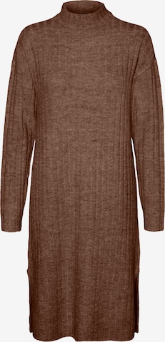 Vero Moda Petite Knitted dress 'LULU' in Brown: front