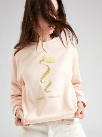 ARMANI EXCHANGE Sweatshirt in Pink