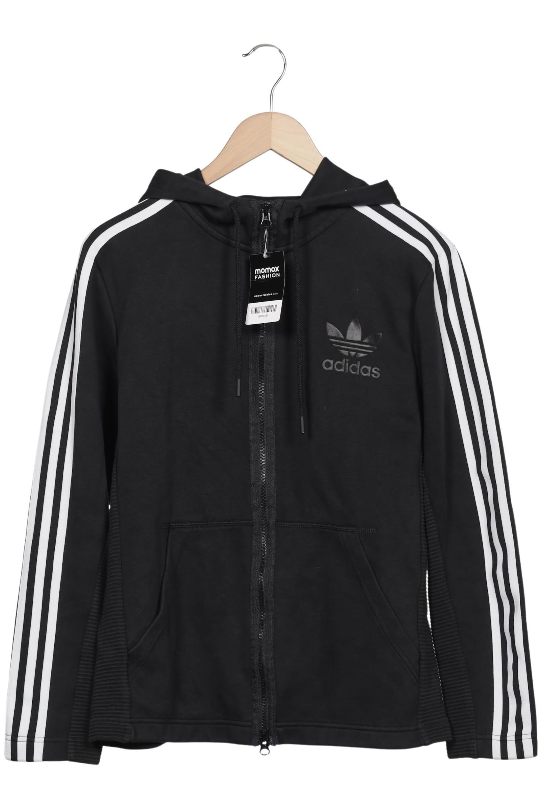 ADIDAS ORIGINALS Sweatshirt & Zip-Up Hoodie in M in Black: front