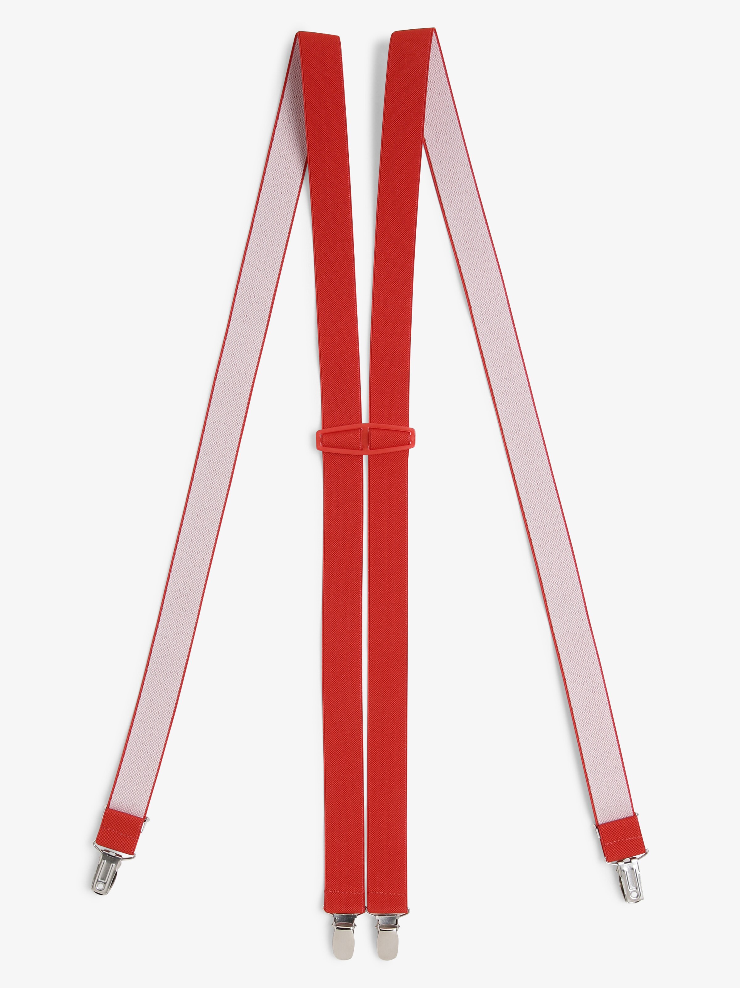 Andrew James Suspenders in Red: front