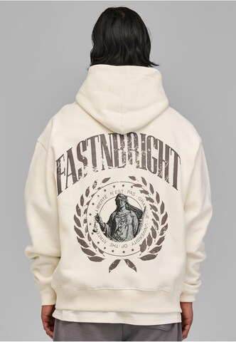 Fast & Bright Sweatshirt 'Justice' in White: front