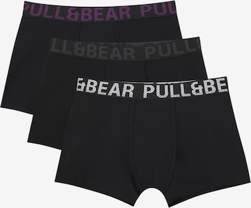 Pull&Bear Boxer shorts in Black: front