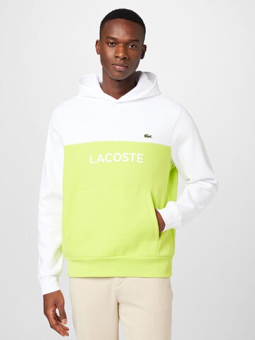 Sweat-shirt LACOSTE en jaune : devant