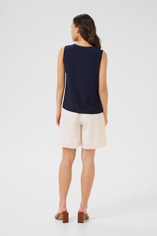 Chemisier 'CRLori' Cream en bleu