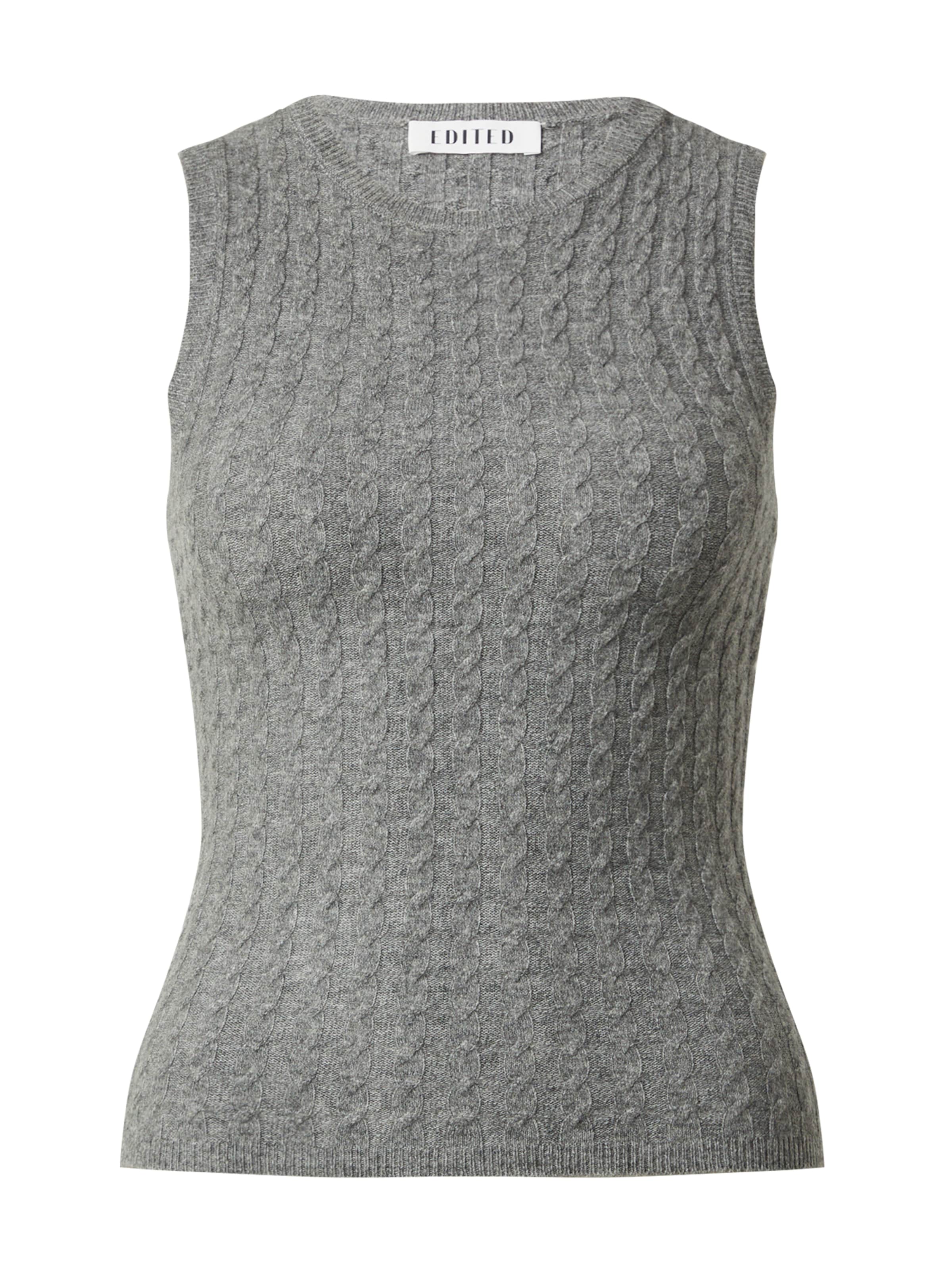Tops en tricot 'Leona' EDITED en gris : devant
