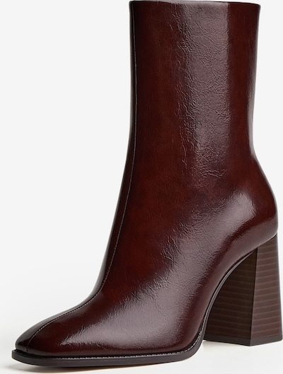 Bershka Stiefelette in burgunder, Produktansicht