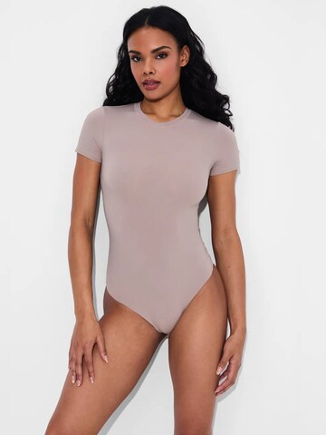 Body 'Crew Neck T-Shirt Bodysuit' cfab (formerly creamy fabrics) en rose
