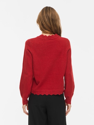 VILA Sweater 'VINIKOLINA' in Red