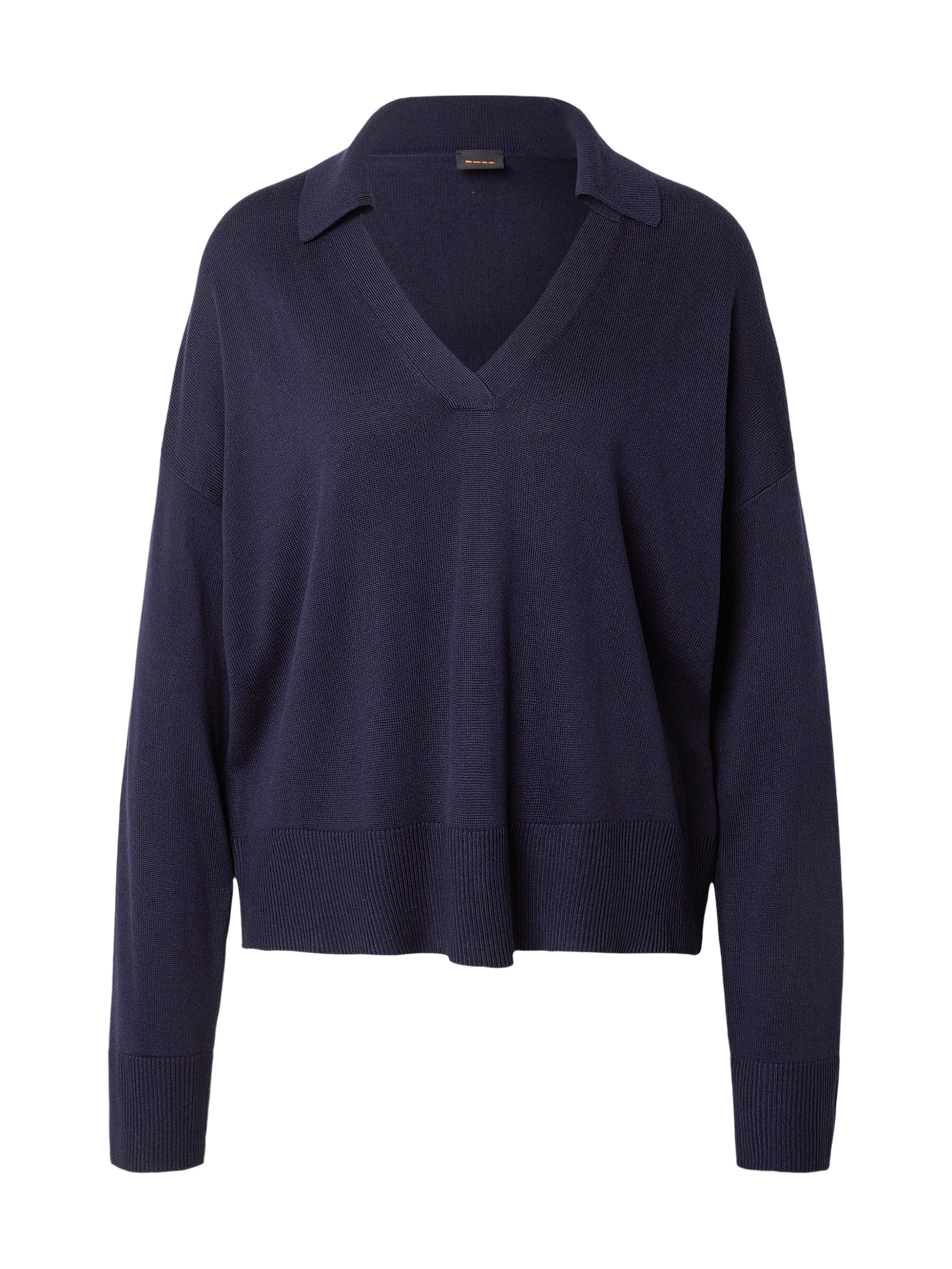 BOSS Свитер 'Fiaffisa' в Синий: спереди