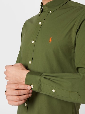 Polo Ralph Lauren - Ajuste estrecho Camisa en verde