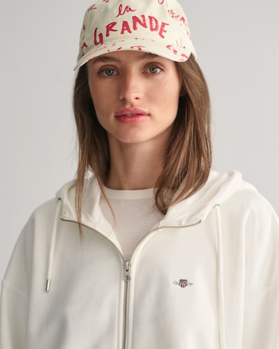 GANT Veste de survêtement en blanc naturel, Vue avec produit