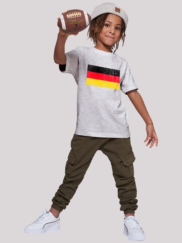 T-Shirt 'Germany Deutschland Flagge distressed' F4NT4STIC en gris