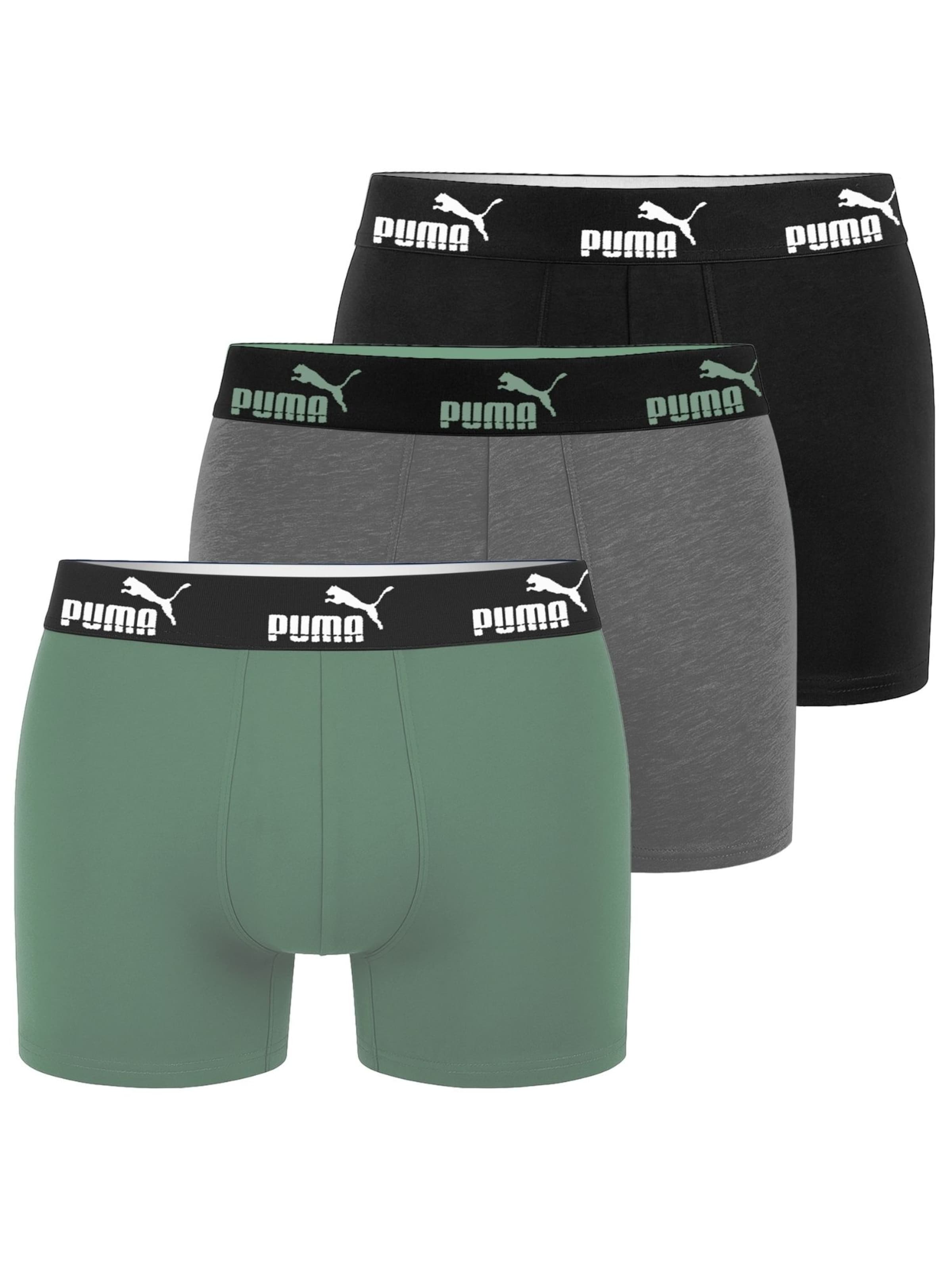 Boxer di PUMA in verde: frontale