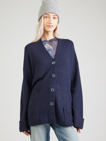 UNITED COLORS OF BENETTON Knit cardigan in Blue: front