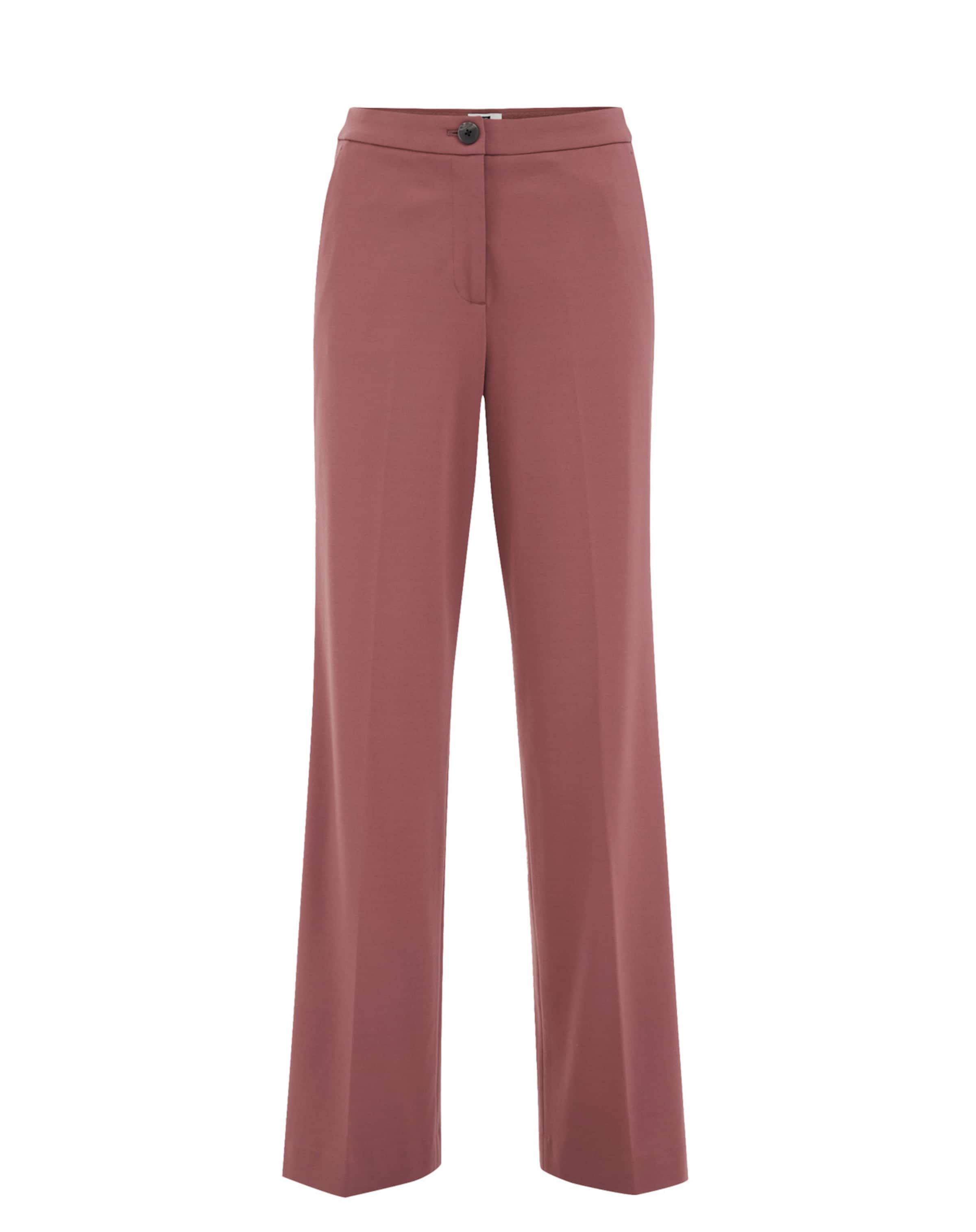 rožinė WE Fashion Standartinis Kelnės su kantu: priekis