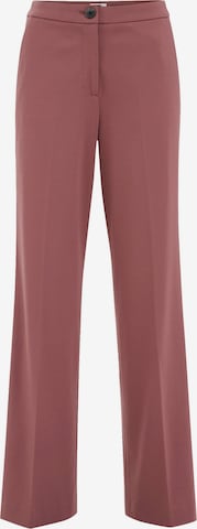 WE Fashionregular Hlače na crtu - roza boja: prednji dio