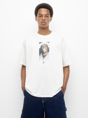 Pull&Bear T-shirt i vit: framsida