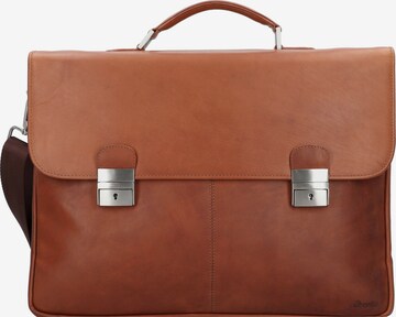 Esquire Document Bag in Brown: front