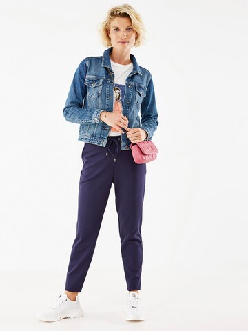 MEXX Tapered Trousers in Blue