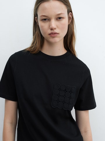 T-shirt 'DAISY2' MANGO en noir