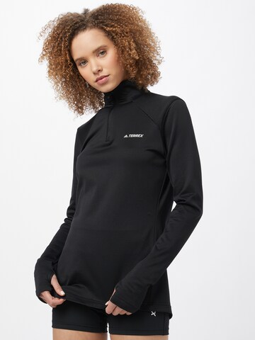 ADIDAS PERFORMANCE Performance Shirt 'Everyhike' in Black: front