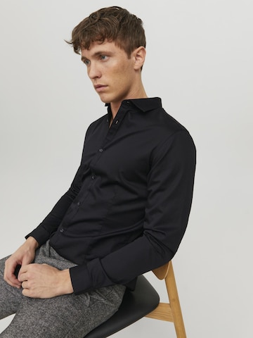 Jack & Jones Premium Cупер слим Рубашка 'Parma' в Черный