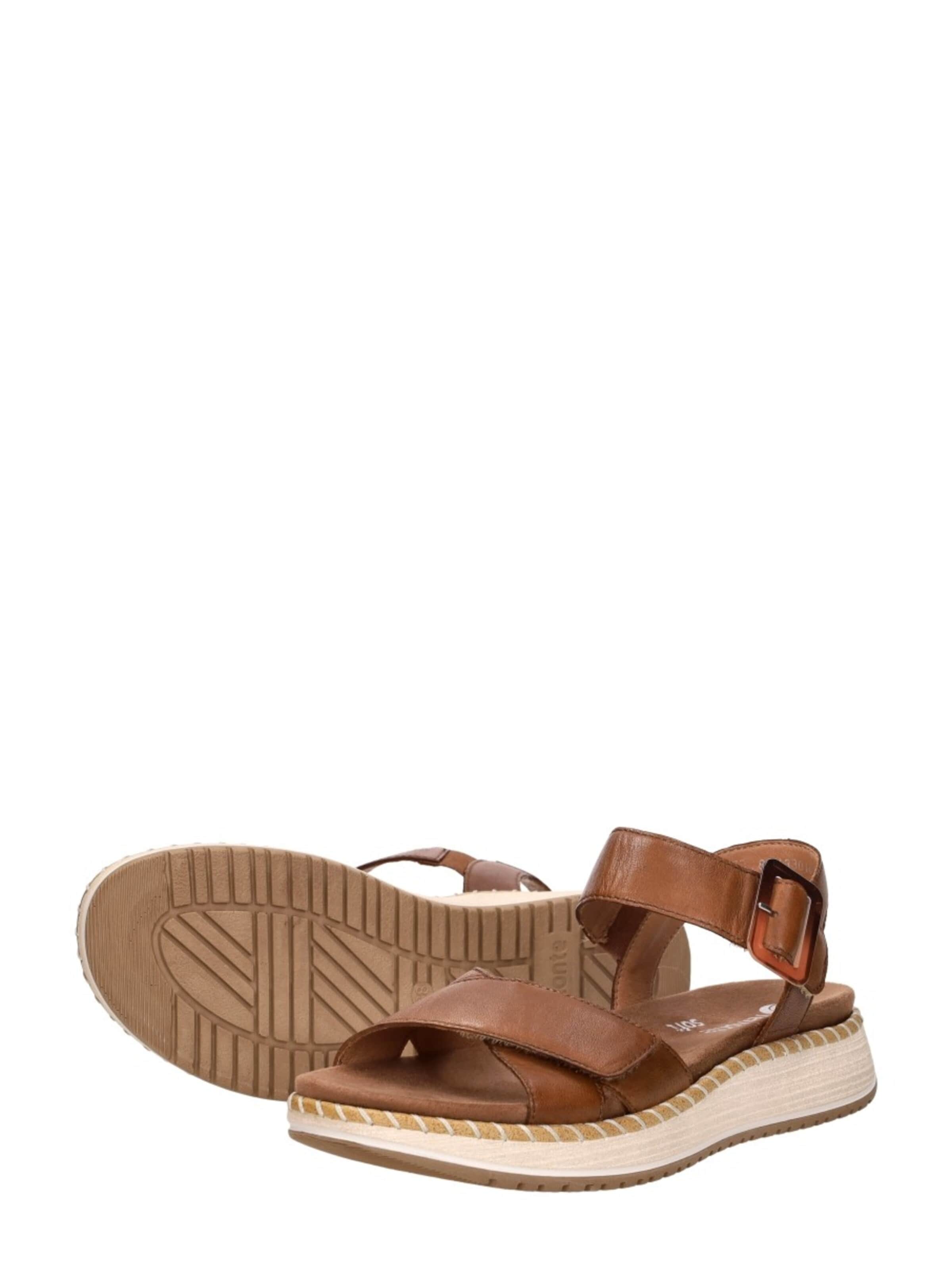 Sandales 'Sandalen Plat' REMONTE en marron