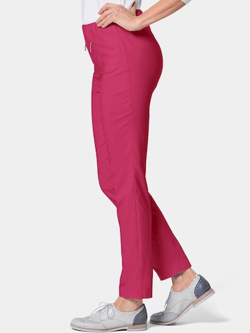 Goldner Slim fit Trousers 'LOUISA ' in Pink