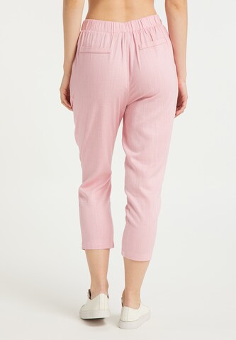 Usha - regular Pantalón plisado en rosa