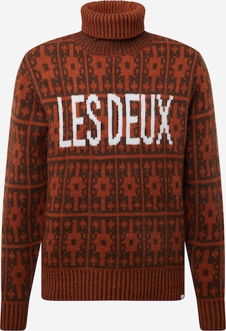 Les Deux Sweater 'Ezra' in Brown: front