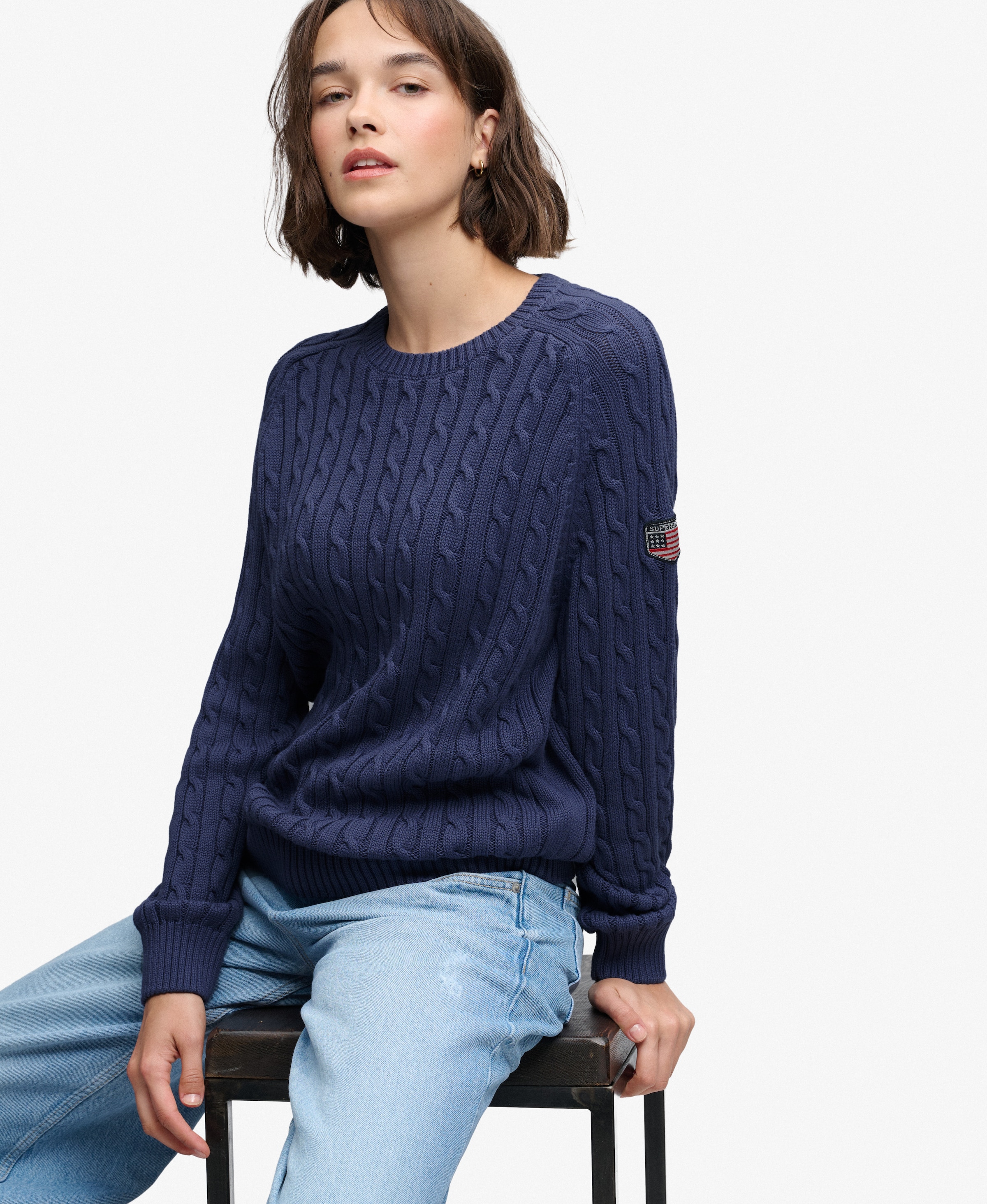 Pull-over Superdry & Co en bleu