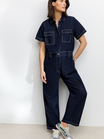 Next Jumpsuit in Blauw: voorkant
