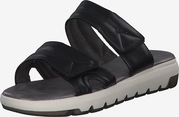 JANA Mules in Black: front