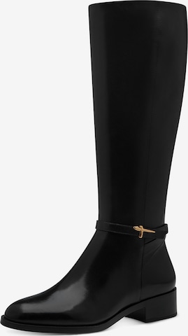 Bottes Tamaris en noir : devant