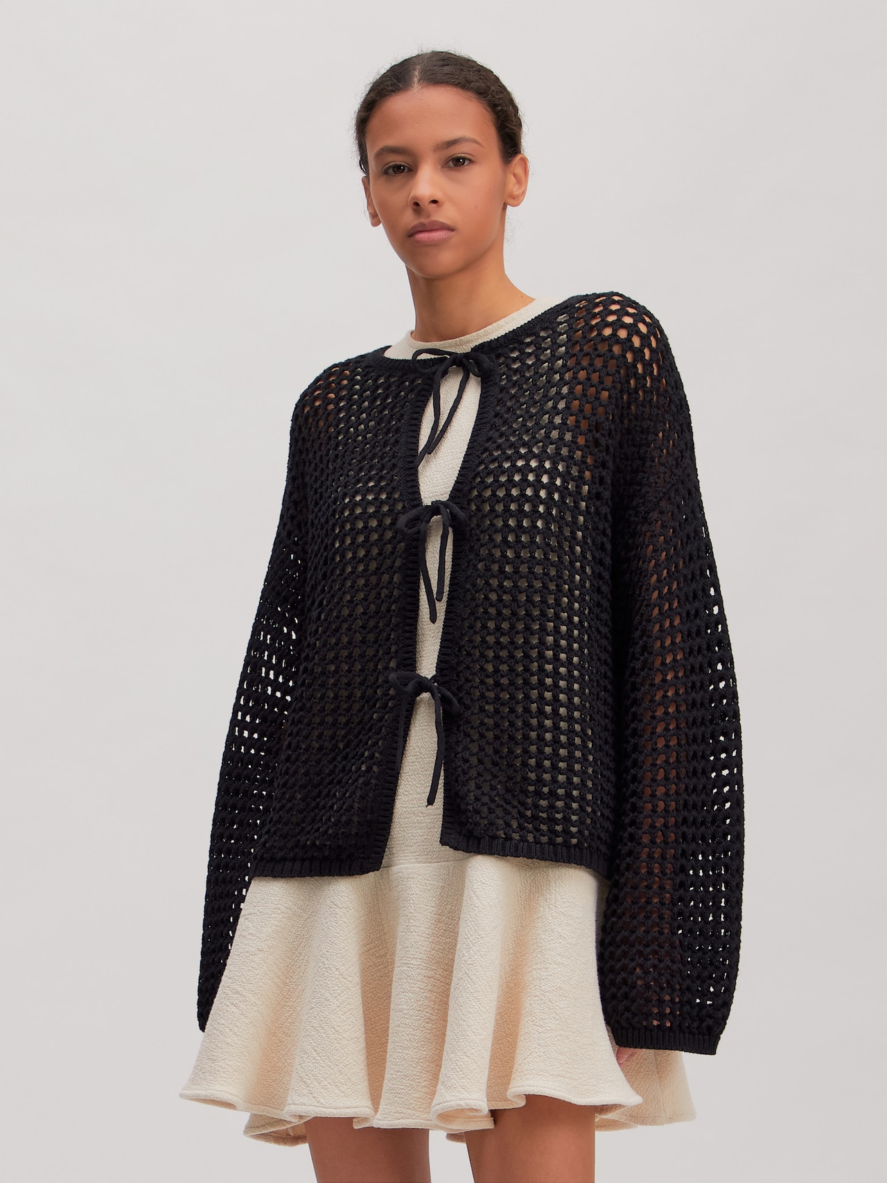 EDITED Producten Gebreid vest 'Salma' Zwart