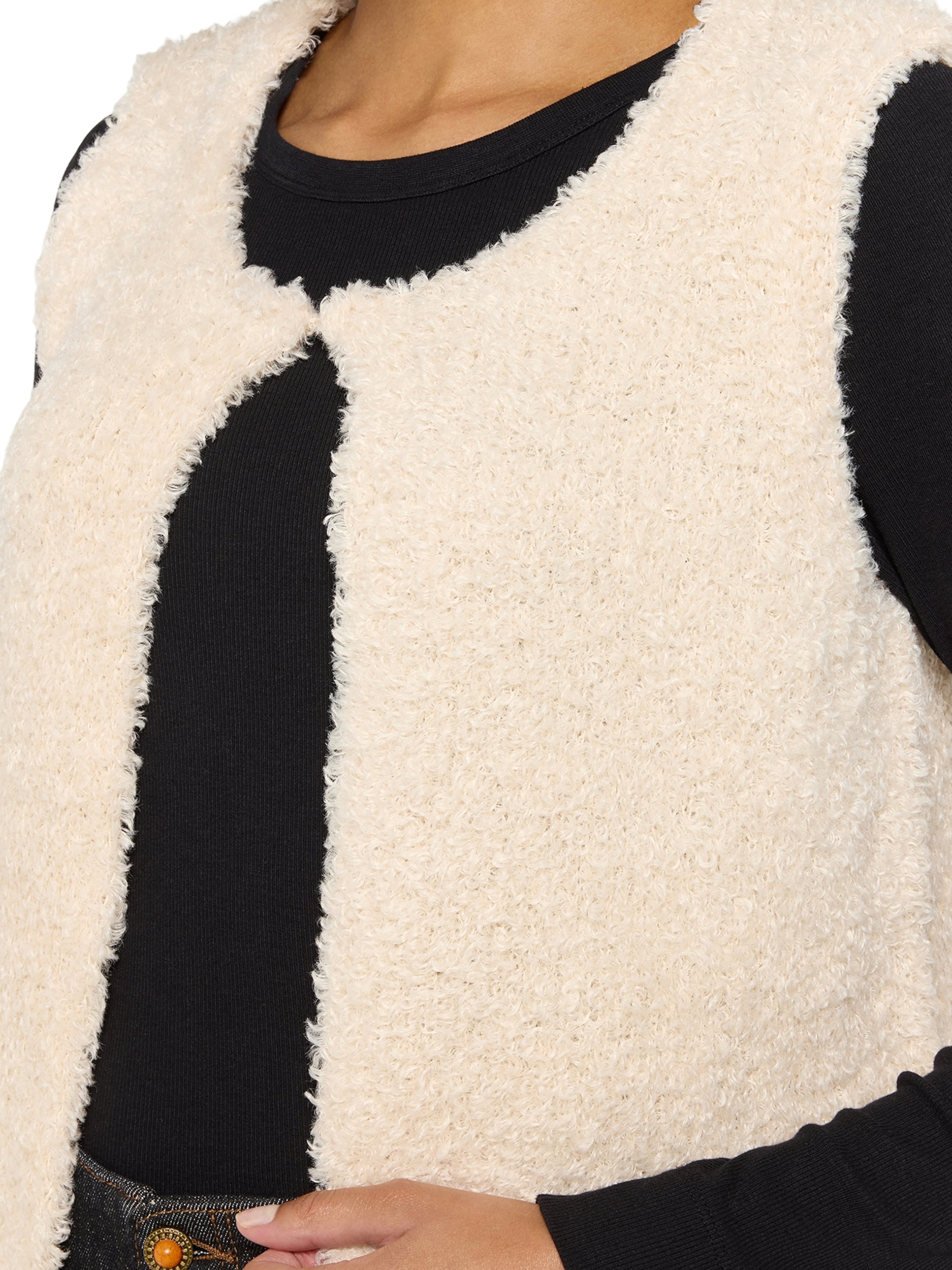 Cartoon - Chaleco de punto en beige