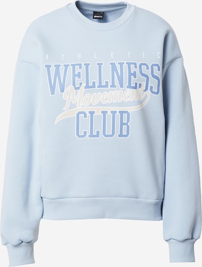 Gina Tricot Sweatshirt 'Riley' i blå / lyseblå / hvid, Produktvisning