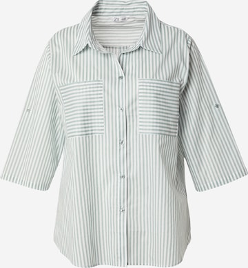 Z-One Blouse 'He44dda' in Green: front