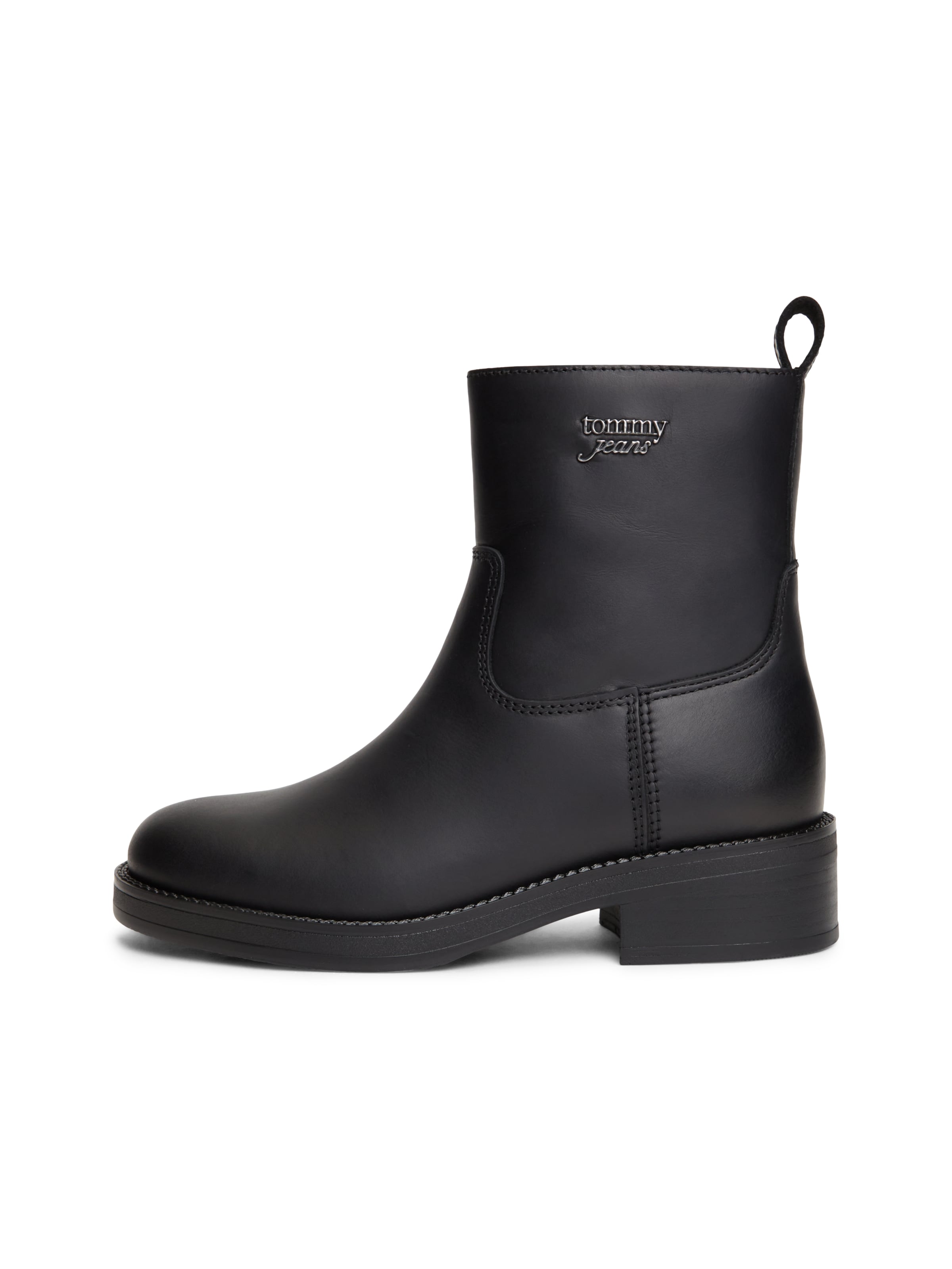 Tommy Jeans - Botines en negro: frente