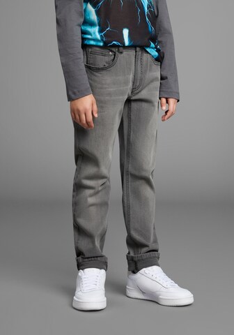 Kidsworld Regular Jeans in Grey: front