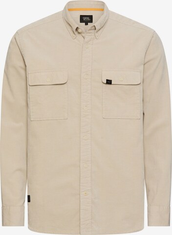 CAMEL ACTIVE Regular fit Button Up Shirt in Beige: front