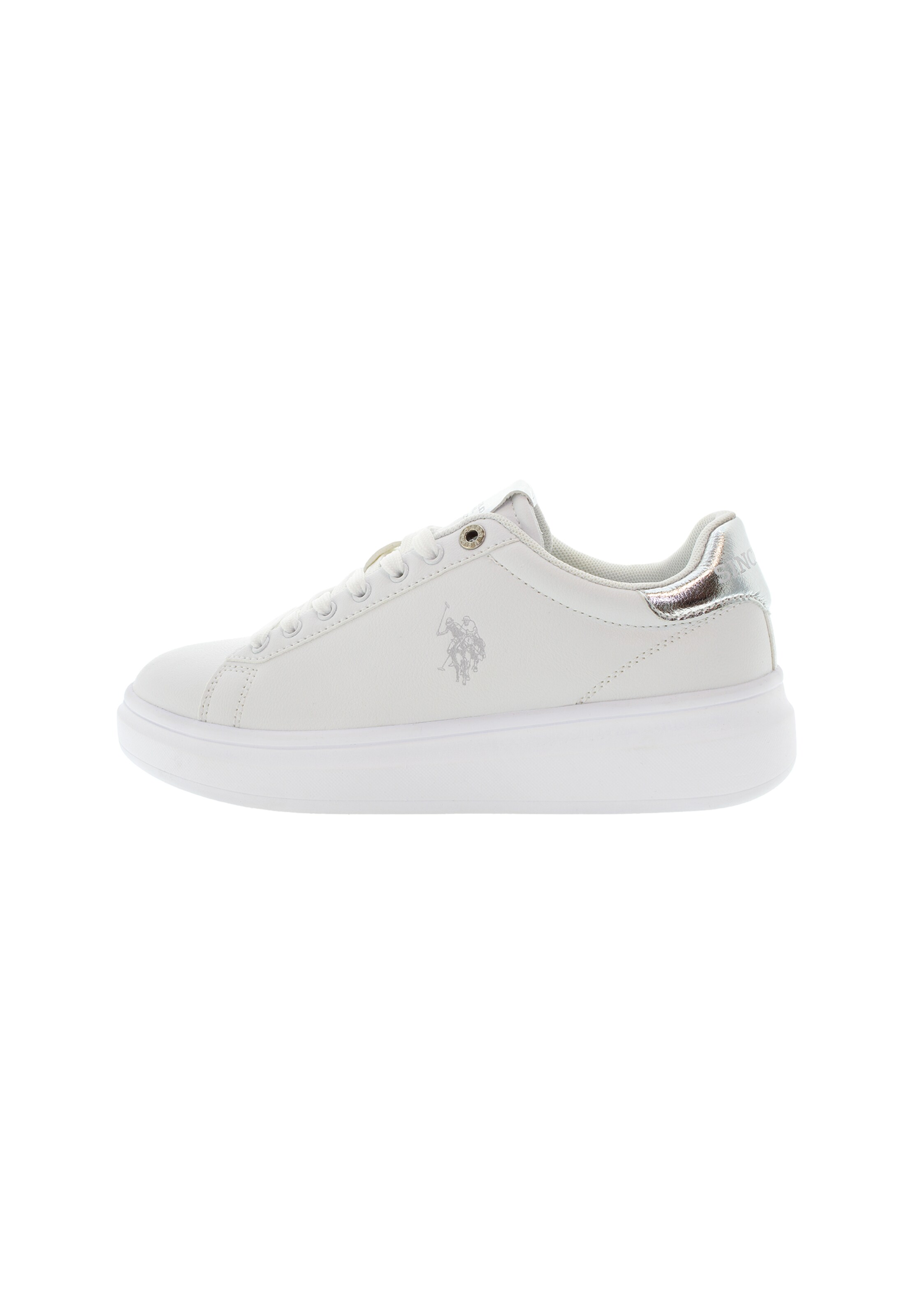 Sneaker bassa U.S. POLO ASSN. di colore argento / bianco, Visualizzazione prodotti