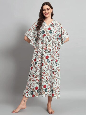 PfauGermany Summer Dress 'KAFTAN Free Size Brustumfang – 170 cm . Länge 130 cm' in Beige: front