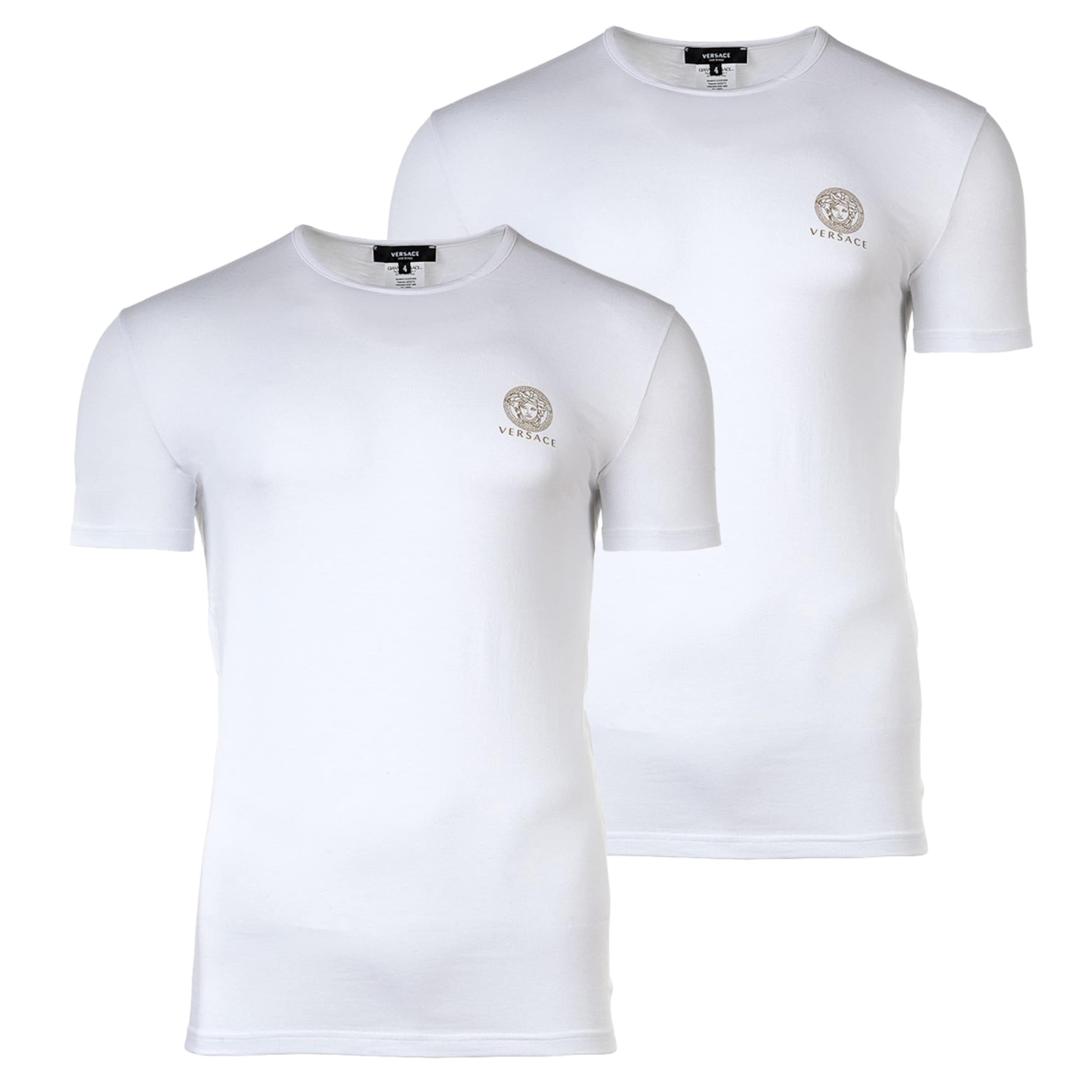 VERSACE - Camiseta térmica en blanco: frente
