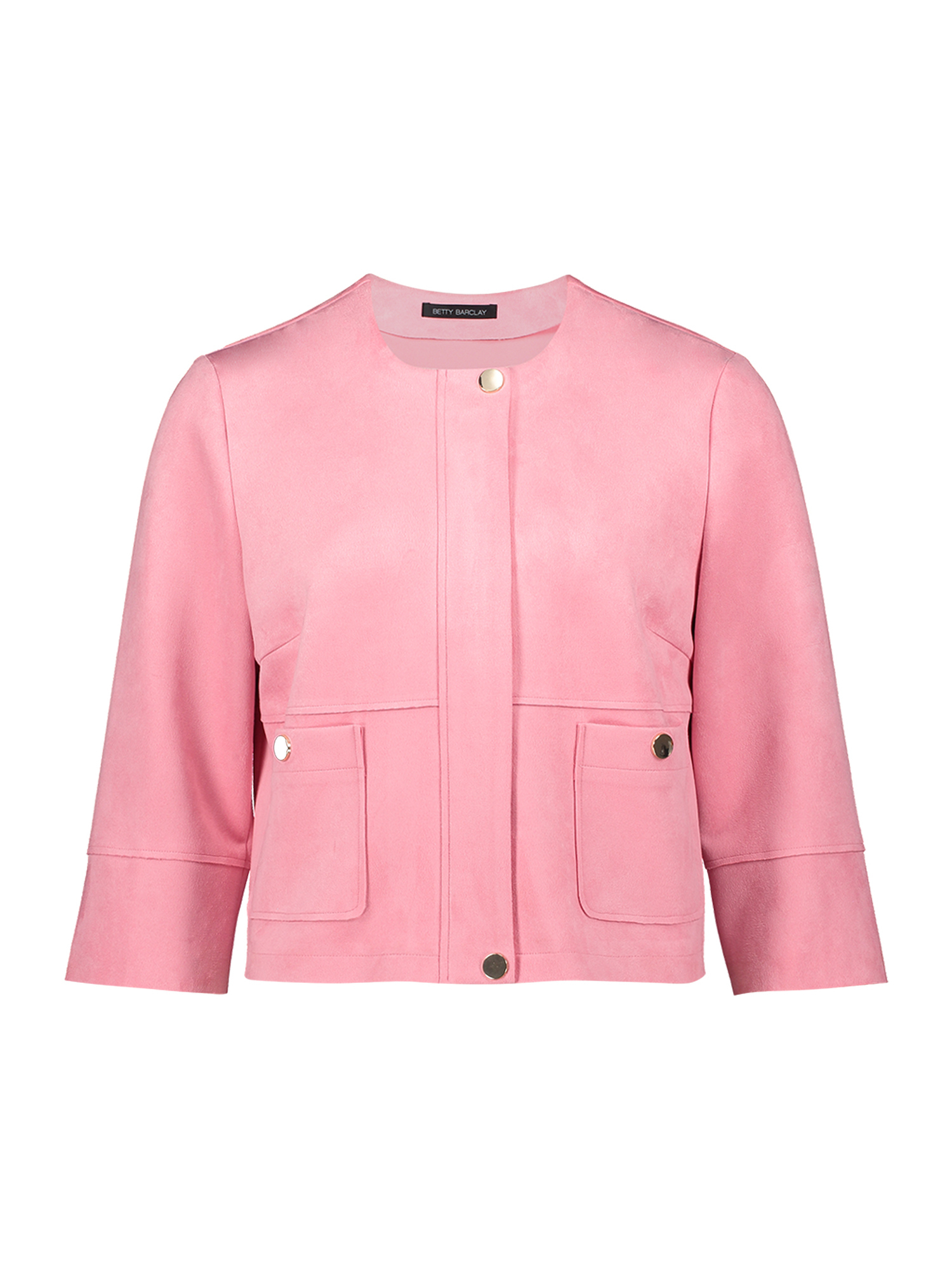 Betty Barclay Giacca Imbottita Donna Con Cappuccio Rimovibile, Colletto Alto, Chiusura Con Cerniera E Bottoni, Lunghezza 78 Cm, Colore Unito