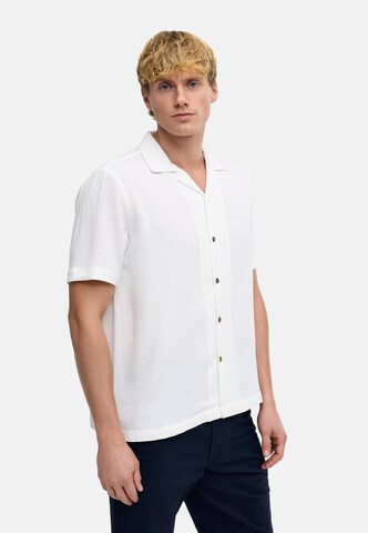 Kronstadt Regular fit Overhemd 'Fawn' in Wit