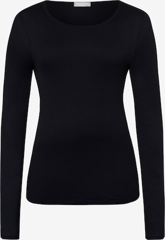 Hanro Shirt ' Ultralight ' in Zwart: voorkant