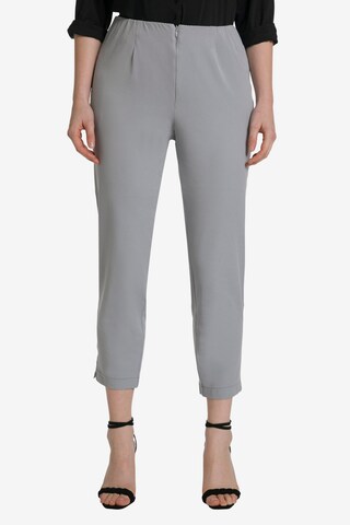 Ulla Popken Regular Pleated Pants in Grey: front