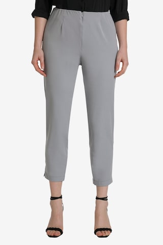 Ulla Popken Regular Pleated Pants in Grey: front